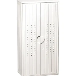 Sale ® Officeworks® Polyethylene Storage Cabinet, Non-Assembled, 66Hx33Wx18D", Platinum Storage Cabinets