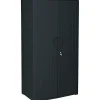 New ® Officeworks® Polyethylene Storage Cabinet, Non-Assembled, 72Hx36Wx22D", Black Storage Cabinets
