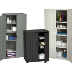Outlet ® Officeworks® Polyethylene Storage Cabinet, Non-Assembled, 46Hx36Wx22D
