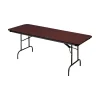 Premium Folding Table, 72" x 30", Mahogany (55224) Folding Tables
