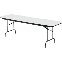 Hot ® Premium Wood Laminate Folding Tables, 96x30", Gray Folding Tables