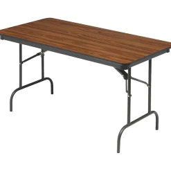 Outlet ® Premium Wood Laminate Folding Tables, 60x30", Oak Folding Tables