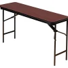 Online ® Premium Wood Laminate Folding Tables, 60x18", Mahogany Folding Tables
