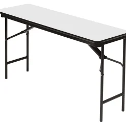 Online ® Premium Wood Laminate Folding Tables, 60x18", Gray Folding Tables