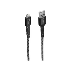Power Cables<iHome 6' USB Type-A to Lightning Power Cable, Male to Male, Black (IHCT1038B-OD)