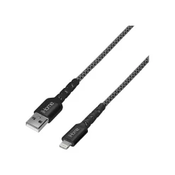 Power Cables<iHome 6' USB Type-A to Lightning Power Cable, Male to Male, Black (IHCT1038B-OD)