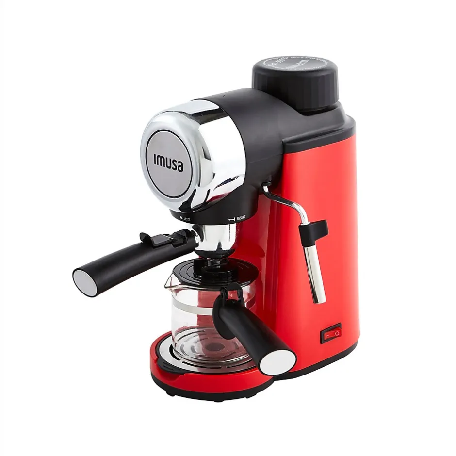 Coffee Makers<Imusa 4-Cups Espresso Machine, Red (GAU-18218)