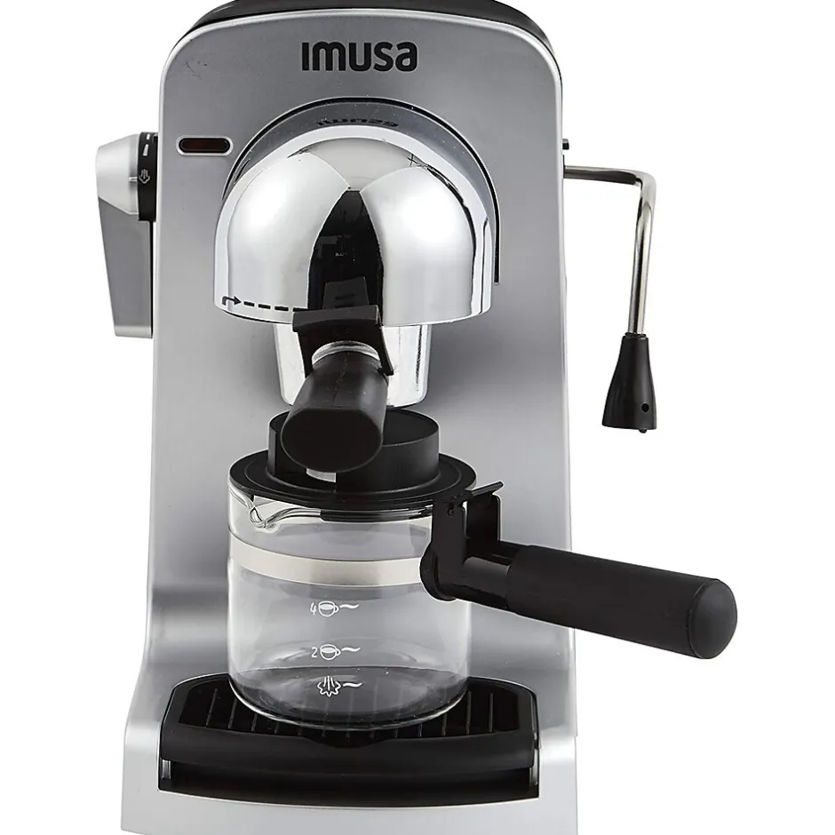 Coffee Makers<Imusa 4-Cups Steam Espresso Machine, Silver (GAU18215)