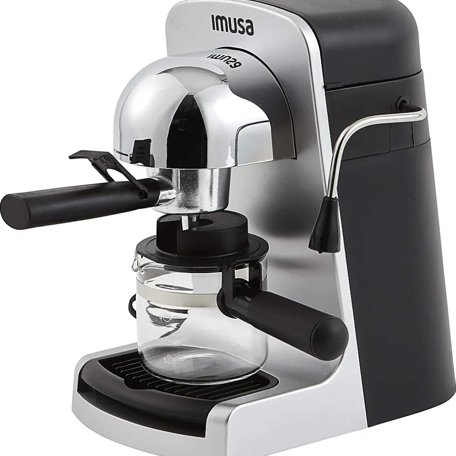 Coffee Makers<Imusa 4-Cups Steam Espresso Machine, Silver (GAU18215)
