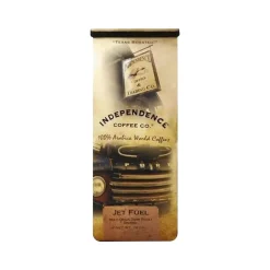 Coffee<Independence Coffee Co. Jet Fuel Ground Coffee Packet, Dark Roast, 12 oz. (JFX.GR-72ozcs)