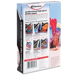 Sale Glossy Photo Paper, 4" x 6", 100 Sheets/Pack (IVR99546) Photo Paper