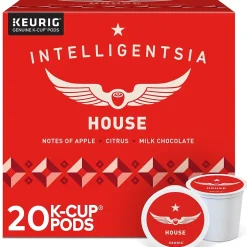 Keurig K-Cups<Intelligentsia House Coffee Keurig® K-Cup® Pods, Light Roast, 20/Box (5000371868)