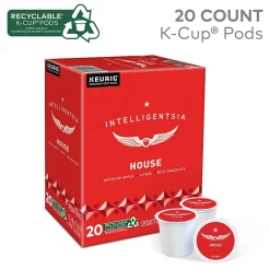 Keurig K-Cups<Intelligentsia House Coffee Keurig® K-Cup® Pods, Light Roast, 20/Box (5000371868)