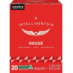 Keurig K-Cups<Intelligentsia House Coffee Keurig® K-Cup® Pods, Light Roast, 20/Box (5000371868)