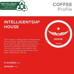 Keurig K-Cups<Intelligentsia House Coffee Keurig® K-Cup® Pods, Light Roast, 20/Box (5000371868)