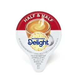 Milk & Creamer<International Delight Coffee House Half & Half Creamer, 0.4 oz, 192/Pack (902-00456)