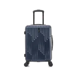 InUSA Drip 20" Hardside Carry-On Suitcase, 4-Wheeled Spinner, (IUDRI00S-BLU)