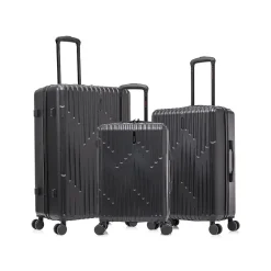 InUSA Drip Hardside Spinner Luggage Set, (IUDRISML-BLK)