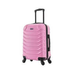 InUSA Endurance 20" Hardside Carry-On Suitcase, 4-Wheeled Spinner, Pink (IUEND00S-PNK)