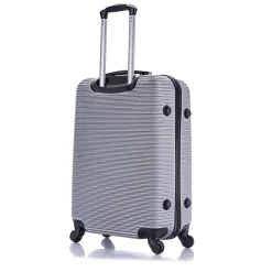 InUSA Royal 2-Piece Hardside Spinner Luggage Set, (IUROY0SM-SIL)
