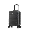InUSA Trend 20" Hardside Carry-On Suitcase, 4-Wheeled Spinner, Black (IUTRE00S-BLK)