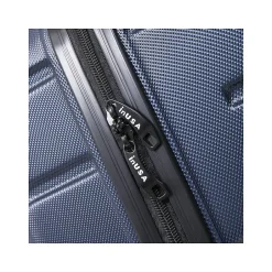 InUSA Trend 3-Piece Hardside Spinner Luggage Set, Blue (IUTRESML-BLU)