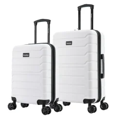 InUSA Trend 2-Piece Hardside Spinner Luggage Set, (IUTRE0SM-WHI)