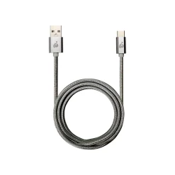 Power Cables<Iogear Charge & Sync 6.56' USB A to C Cable, Gray (G2LU3CAM02-GY)