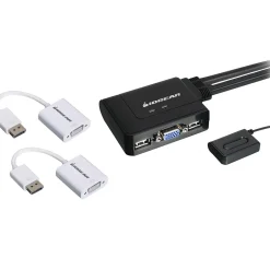 Iogear 2-Port Managed Switch (GCS22DPKIT)* Ethernet Switches & Splitters