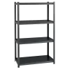 Best 3200 Concealed Rivet 4-Shelf Metal Stand Alone Shelving Unit, 36" W, Gray (20995) Shelving
