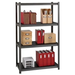 Best 3200 Concealed Rivet 4-Shelf Metal Stand Alone Shelving Unit, 36