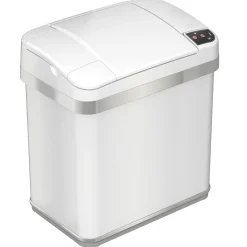 iTouchless Automatic Touchless Sensor Indoor Trash Can, 2.5 Gallon, White (MT02SW)