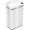 iTouchless Automatic Touchless Sensor Trash Can with Odor Filter and Fragrance – 4 Gallon - White