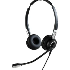 jabra BIZ 2400 II Noise Canceling Stereo Headset Microphone, Over-the-Head, Black (2489-820-209)* Headsets