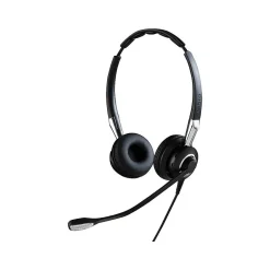 jabra BIZ 2400 II Noise Canceling Stereo Headset Microphone, Over-the-Head, Black (2489-820-209)* Headsets