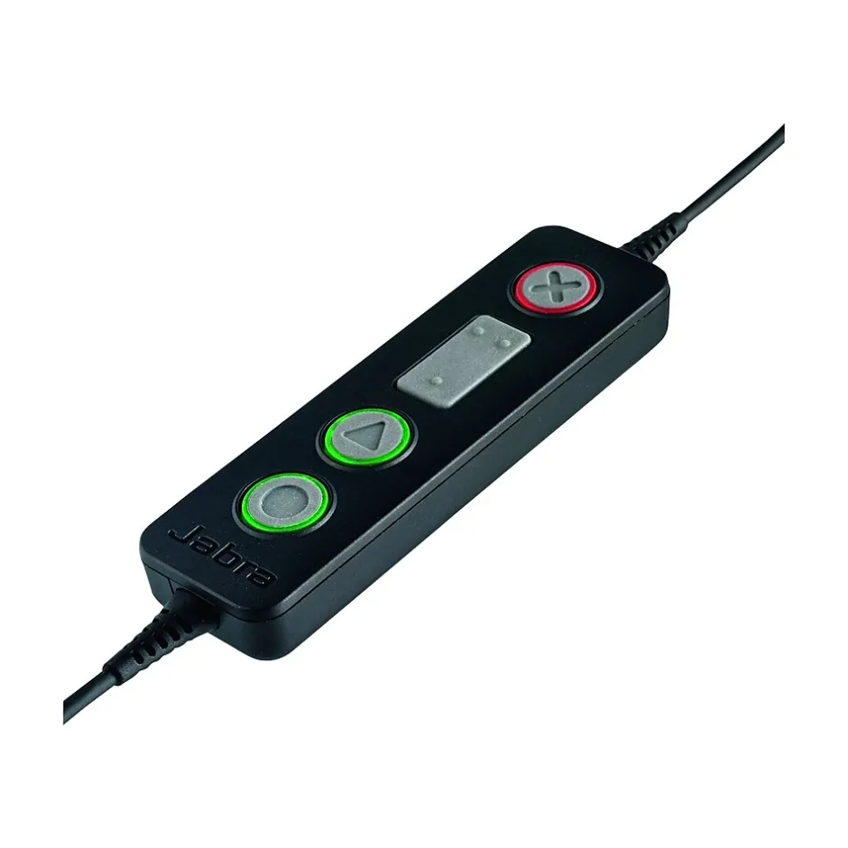 jabra BIZ 2300 QD Duo Phone Headset, Over-the-Head, Noise Cancelling , Black (2309-820-119)* Headsets