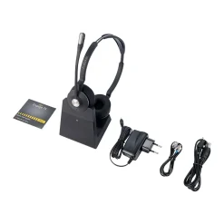 jabra Engage 75 Wireless Noise Canceling Stereo Computer Over-the-Ear Headset, MS Certified, Black (9559-583-125)* Headsets