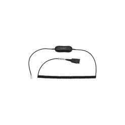 jabra GN1218 AC Attenuation Coiled Cable, Black* Headsets