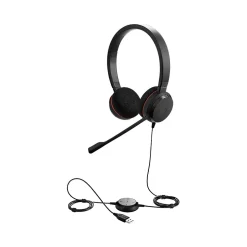 jabra MS stereo Noise Canceling Stereo Headset Microphone, Over-the-Head, Black (GSA4999-823-109)* Headsets
