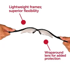 Eye Protection<KleenGuard Jackson Safety Nemesis Polycarbonate Safety Glasses, Clear Lens (25676)