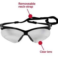 Eye Protection<KleenGuard Jackson Safety Nemesis Polycarbonate Safety Glasses, Clear Lens (25676)