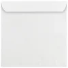 JAM Paper 13 1/2 Square Invitation Envelope, 13 1/2" x 13 1/2", White, 25/Pack (3992323)* Business