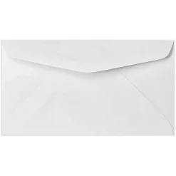 JAM Paper #7 Booklet Envelope, 3 3/4" x 6 3/4", White, 50/Pack (43430-50)* Business