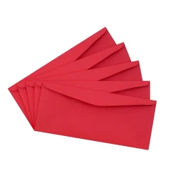 JAM Paper #9 Business Colored Envelopes, 3.875 x 8.875, Red Recycled, 25/Pack (1532900)* Business