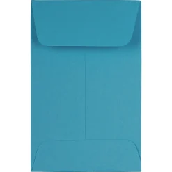 JAM Paper #1 Coin Business Colored Envelopes, 2.25 x 3.5, Blue Recycled, 25/Pack (352727818)* Business