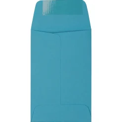 JAM Paper #1 Coin Business Colored Envelopes, 2.25 x 3.5, Blue Recycled, 25/Pack (352727818)* Business