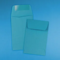JAM Paper #1 Coin Business Colored Envelopes, 2.25 x 3.5, Blue Recycled, 25/Pack (352727818)* Business
