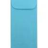 JAM Paper #7 Coin Business Colored Envelopes, 3.5 x 6.5, Blue Recycled, 50/Pack (1526764I)* Business