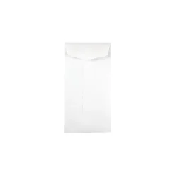 JAM Paper #7 Coin Envelopes, 3 1/2" x 6 1/2", White, 100/Pack (95083D)* Business