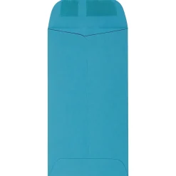 JAM Paper #7 Coin Envelopes, 3 1/2" x 6 1/2", Blue, 100/Pack (1526764d)* Business